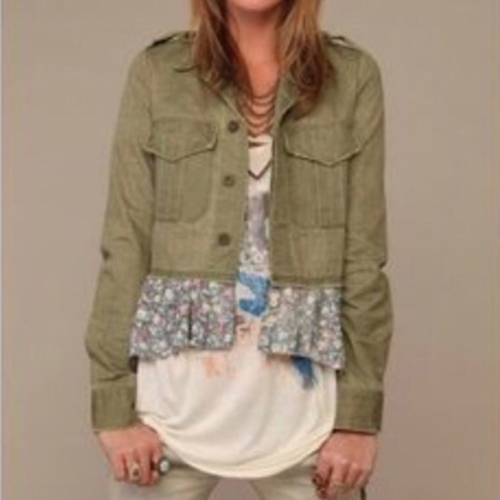 Free People Sergeant Ruffle Jacket - Picture 9 of 10